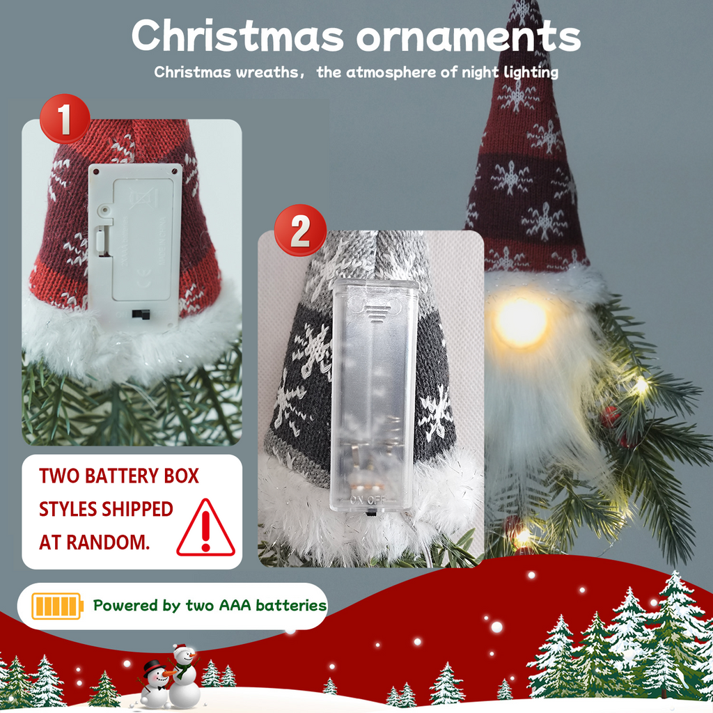 3 sets of Light-up Fabric Elf Hanging Decor With Led Berries And Pine, 18.5-inch Height, Battery Operated - Christmas Wall Garland