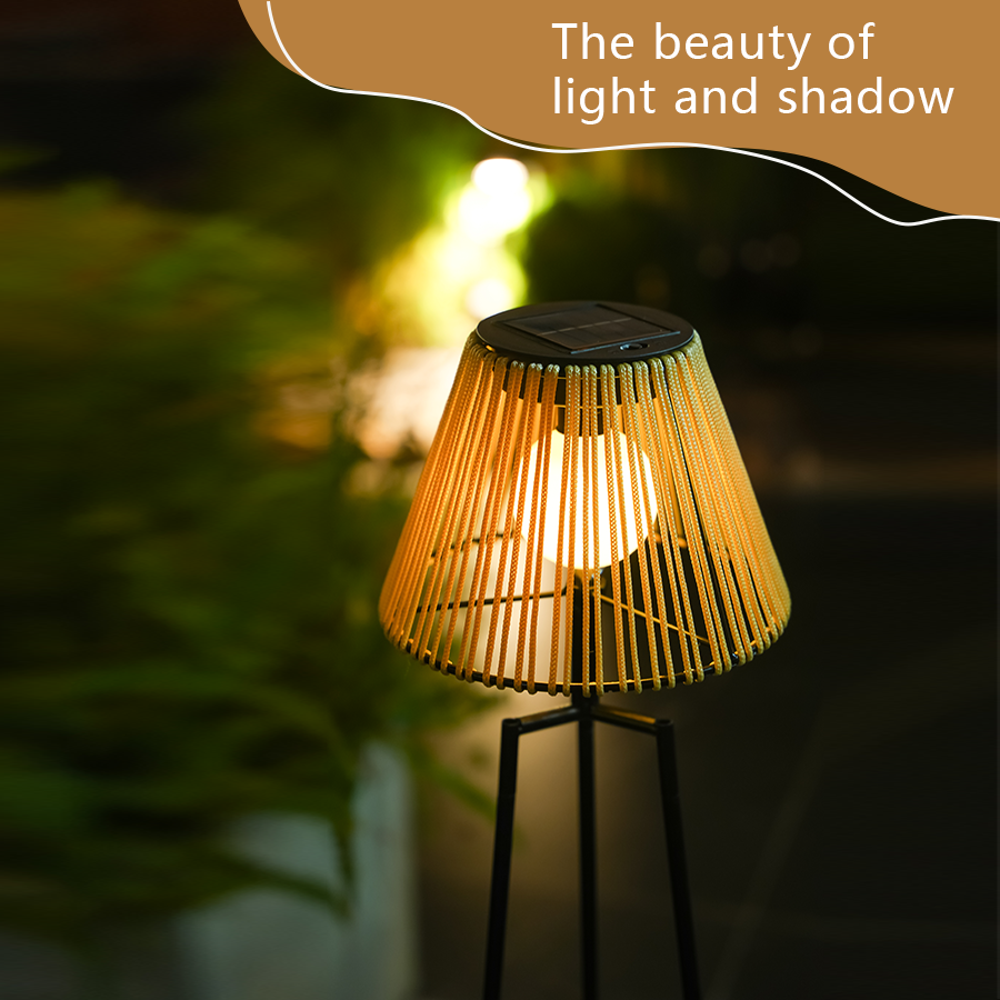 46.8'' Solar Floor Lamp with Plant Stand - IP44 Waterproof Metal Tripod, Warm White 3000K LED, Auto Dusk to Dawn for Patio, Garden, Porch Decor